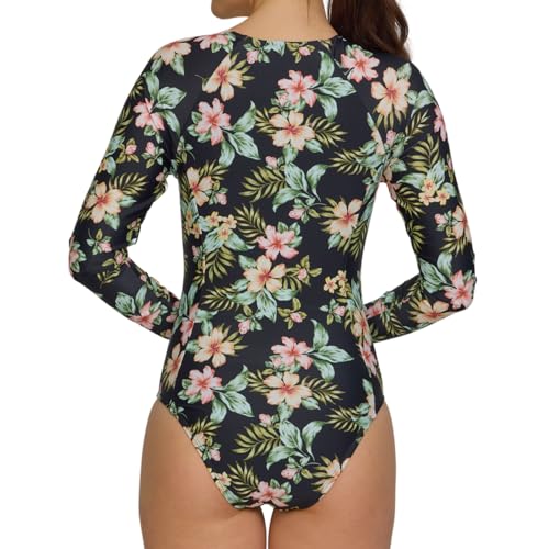 Image of Hurley Long Sleeve Womens One Piece Swimsuits, Swimsuit for Women, Bathing Suit for Women, Swim Suit UPF 50+ SPF UV Protected