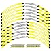 12 Tiras Accesorios de Motocicleta Personalidad Rueda Concentrador Tirón Calcomanía Emblema Pegatina Reflexiva para Aprilia Dorsoduro Dorsoduro (Color : 240308)
