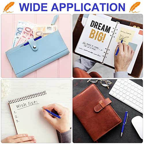 16 Pcs Small Pens Mini Pens Metal Small Writing Pen Short Pens Stainless Steel Point Pen With Copper Fittings Ballpoint Pen Small Personalized Pens For Pockets Business (Blue) #TOP2