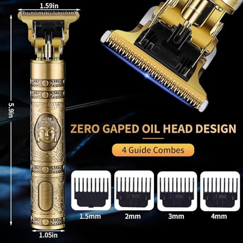 Image of Drumstone (𝐒𝐩𝐞𝐜𝐢𝐚𝐥 𝟏𝟓 𝐘𝐞𝐚𝐫𝐬 𝐖𝐚𝐫𝐫𝐚𝐧𝐭𝐲) Electric Shaver for Men - Cordless Hair & Beard Trimmer, Dual Function Grooming Kit with Stainless Steel Blades for Precise, Smooth,