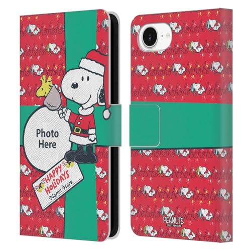 Housse Cuir iPhone 16e Étui Portefeuille Personnalisé Peanuts
