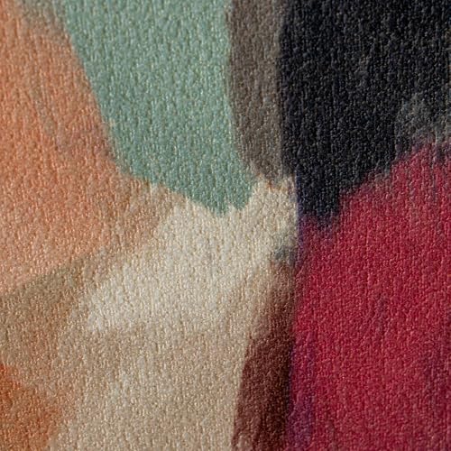 Tableau imprimé Abstrait DRW cadre bleu vert beige 80x100cm - 6