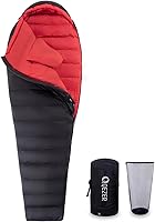 Vista 10 de Ultralight Down Sleeping Bag for Adults with 600 Fill Power, Compact All Seasons Sleeping Bag for Backpacking, Hiking and Camping