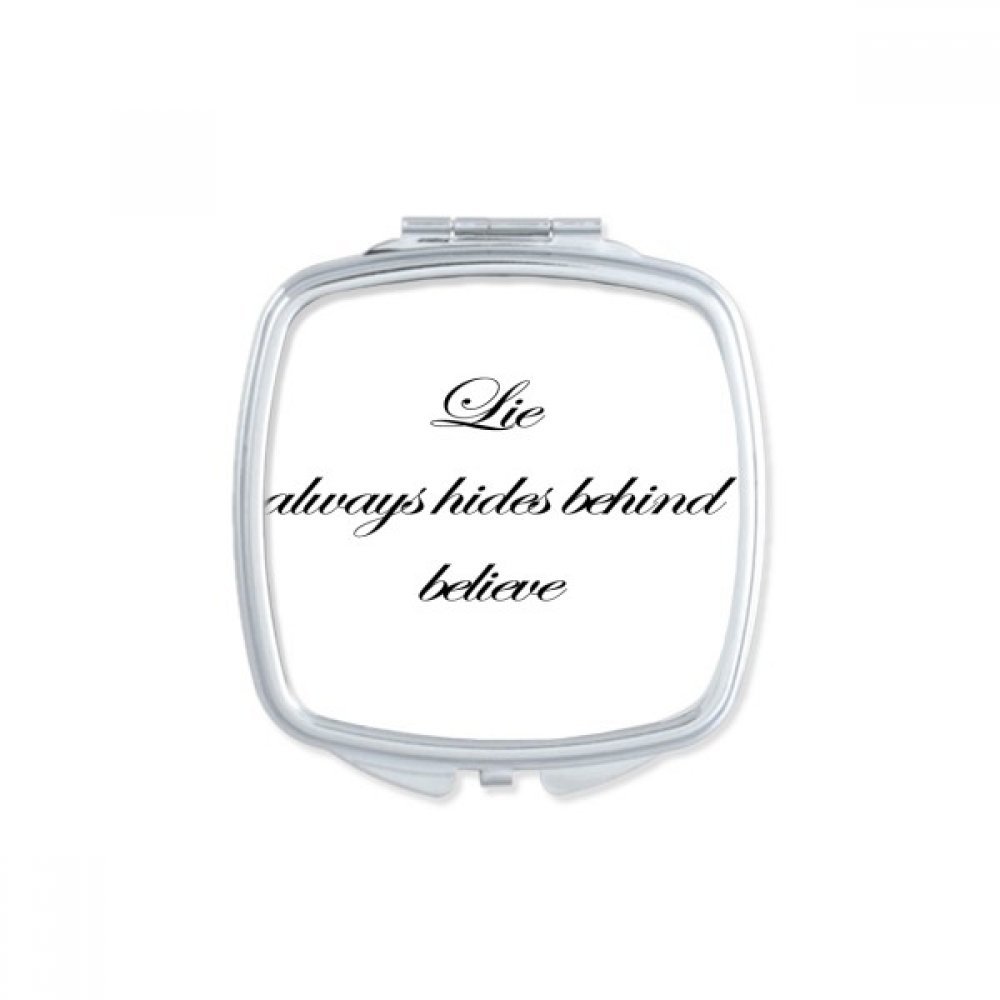 Miroir de maquillage carré pour corriger vos imperfections partout sans encombrement