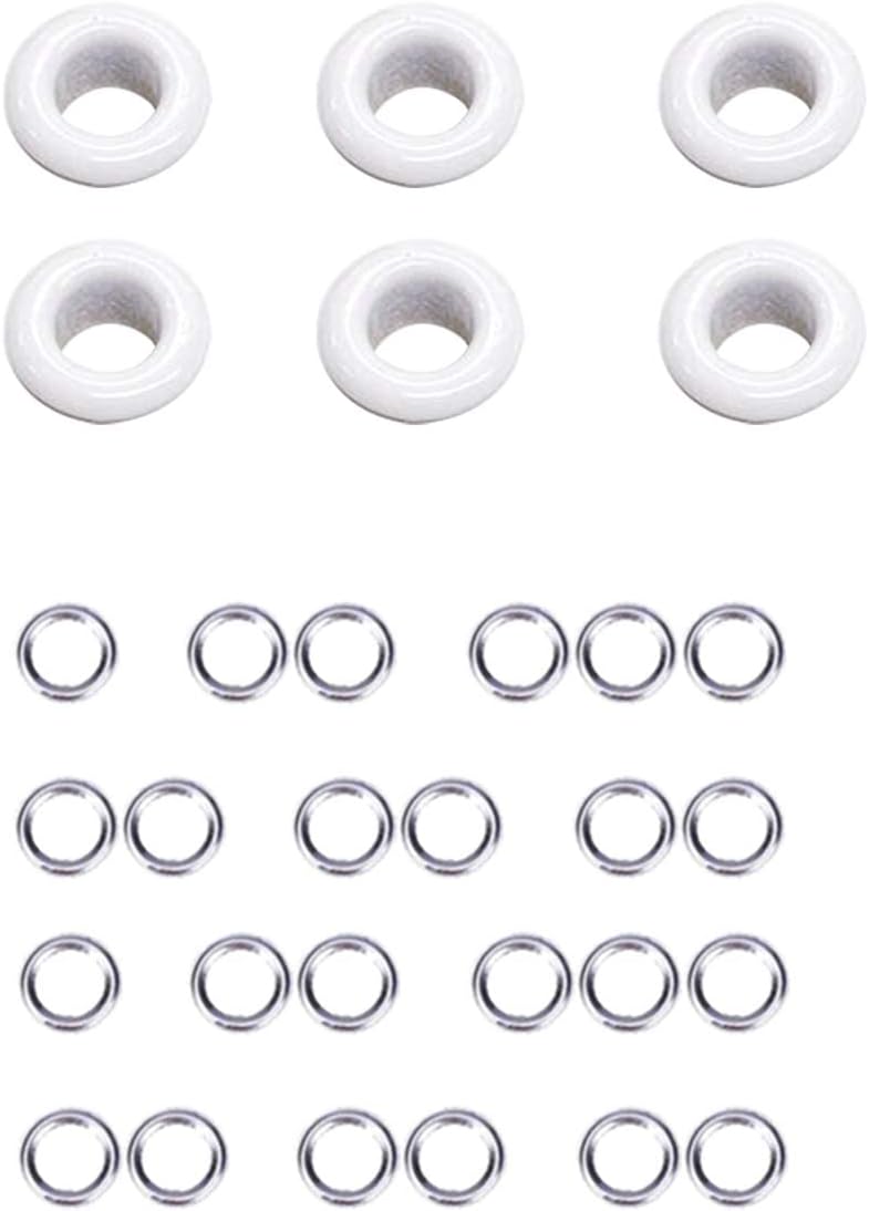 Trimming Shop 5mm Brass Eyelets with Washers, Durable & Rust, Proof Grommets for DIY Projects Arts & Crafts, Shoes, Clothing