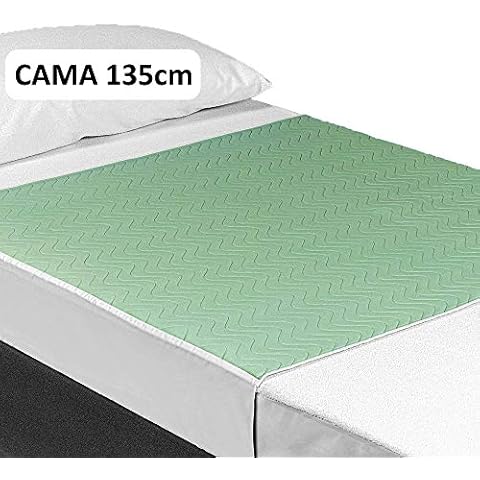 OrtoPrime Empapador Cama Adulto Lavable 135cm - Absorción 3,15 litros m2 - Empapadores Geriátricos Más de 200 Lavados - Empapador Protector de Cama Reutilizable con Alas Cover