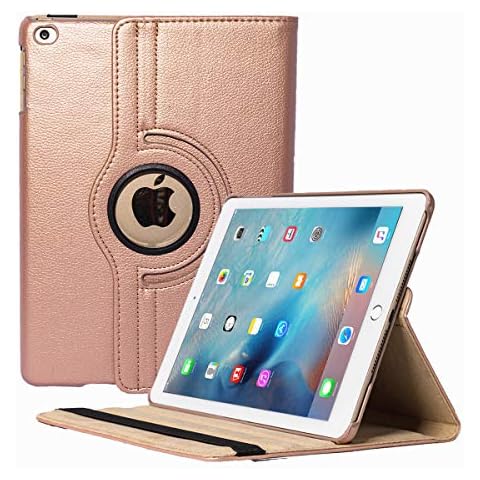 iPad 10.2 inch 2019 Case, 360 Degrees Rotating Multi Angles Slim Stand Magnetic Smart Cover for Apple iPad 7th Generation 10.2" (Rose Gold) Cover