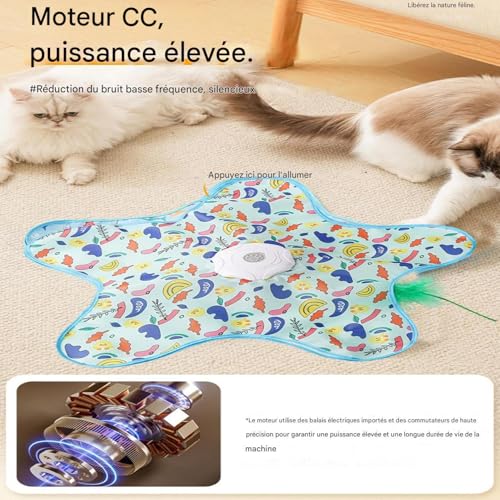 Jouet interactif pour chat contre l'ennui à capteur de mouvement