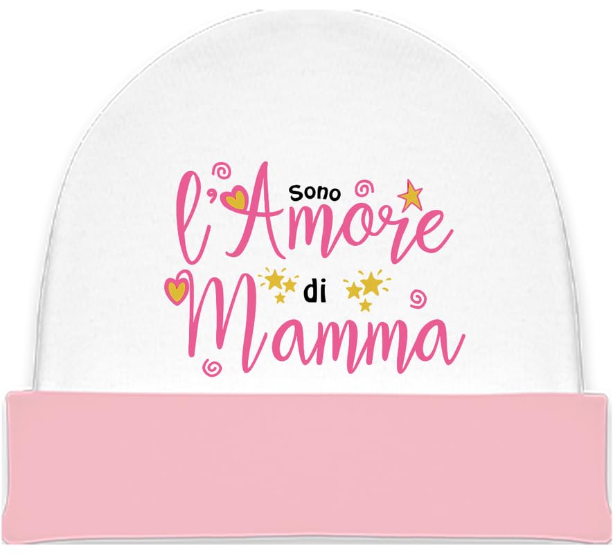 Corredino Neonato Set neonato 0 mesi maschio e femmina – body tutine bavette e cappellino con frasi dolci “Amore di mamma” – Idea regalo nascita compleanno e festa della mamma