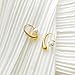 Pearl Water Drop Earrings 18k Gold Plated Teardrop Earrings for Women (Gold)
