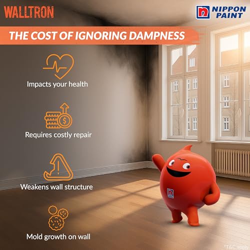 Image of Nippon Paint Walltron Hydro Epoxy (1 KG) | 2-Component High-Performance Epoxy Waterproofing & Concrete Coating System | For Roofs, Water Tanks, Basements, Bathrooms & Damp Walls