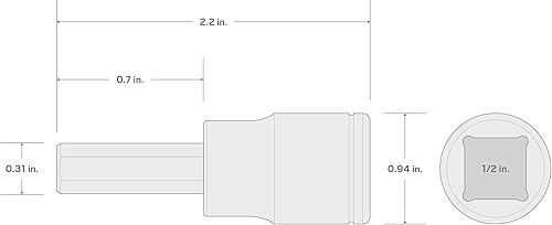 Miniatura 6 de TEKTON Unidad de 12 pulgada x 0.236 in Hex Bit Socket  SHB23206