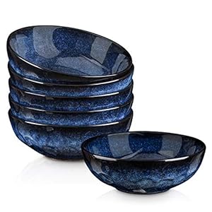 Vicrays 6er Set Sternenblau Salatschüsseln