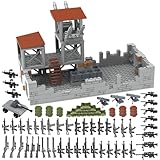 Sitodier Militärbasis-Bauspielzeug für Jungen, Armee-Verteidigungsbasis-Bausatz mit Mini-Waffen und Kriegszubehör, Bausteinset für Kinder von 6, 7, 8, 9, 10, 11 und 12 Jahren