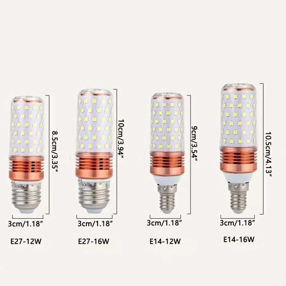 Paquete de 10 Bombillas Led de Maíz E27, Natural 4000 K 1600 Lm, Bombilla de Rosca E14 E27 de 16 W Equivalente a Bombillas Incandescentes de 100 W, No Regulables, sin Parpadeo, Bombillas/E27