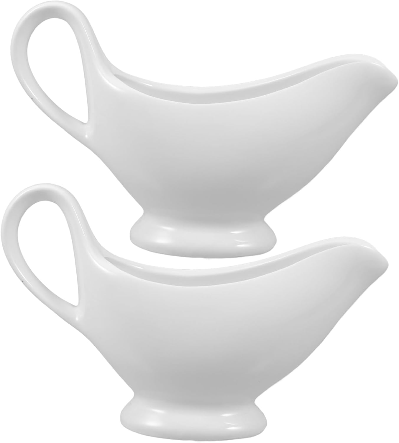 2pcs Sauce Boats Elegant Condiment Cups for Gravy Dressing Sauces for Home Hotel Restaurant Use