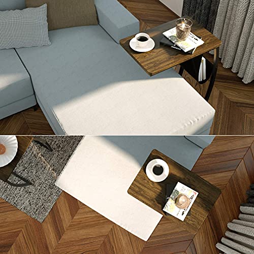 SRIWATANA Beistelltisch Sofatisch Kaffeetisch Wohnzimmertisch Vintage Industrial Deko Metall 54 x 35 x 63 cm – Bild 6