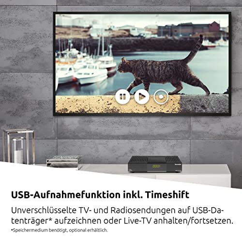 TechniSat HD-S 223 DVR - Kompakter HD-Satelliten Receiver mit USB-Aufnahmefunktion (Sat DVB-S2, HDTV, HDMI, USB Mediaplayer, Programmliste, Sleeptimer, 7-Tage EPG Unterstützung,... – Bild 4