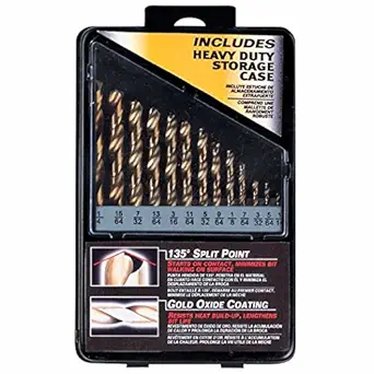 SKIL 98013 Gold Oxide Drill Bit Set, 13-Pieces