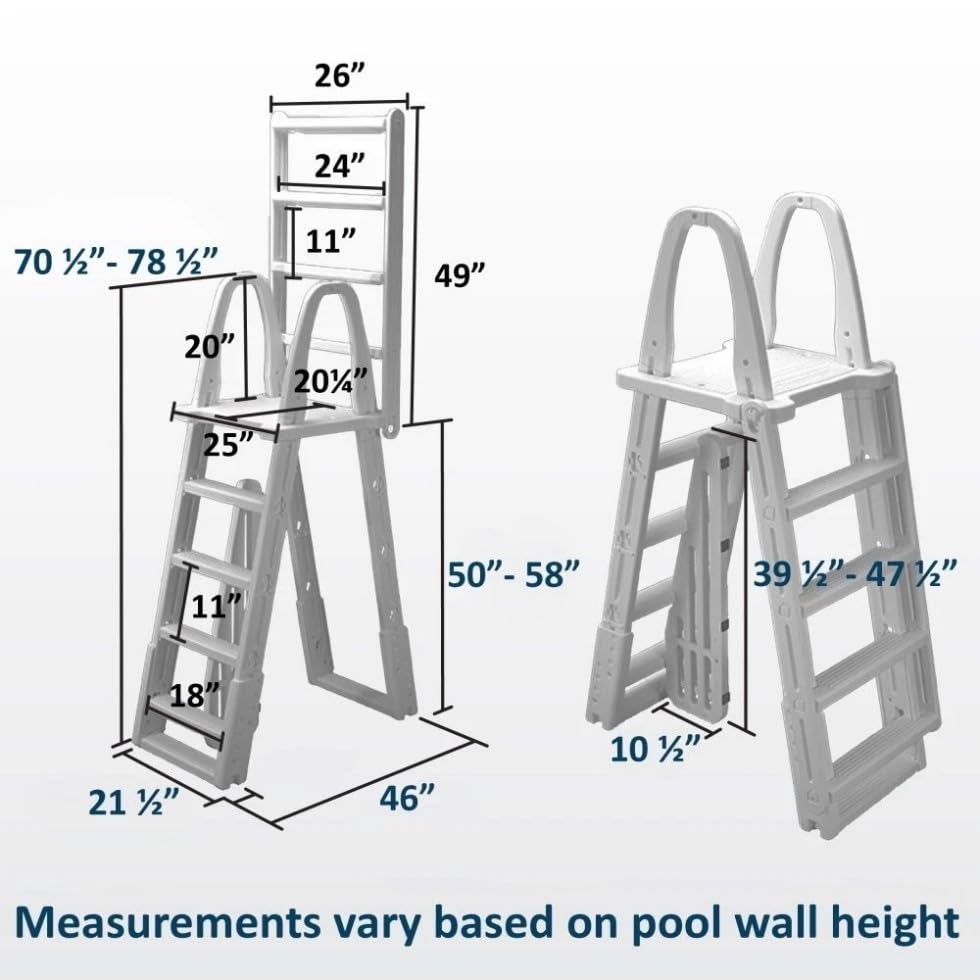 Escalera para piscina elevable y ajustable IJOWEEN miniatura 5