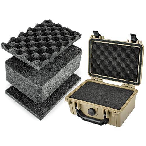Estuche rígido protector para cámara Eylar 8.12x6.56x3.56 pulg Tan miniatura 6