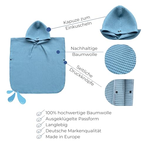 NARDONI Badeponcho für Kinder (Adriatic Blue, 2)