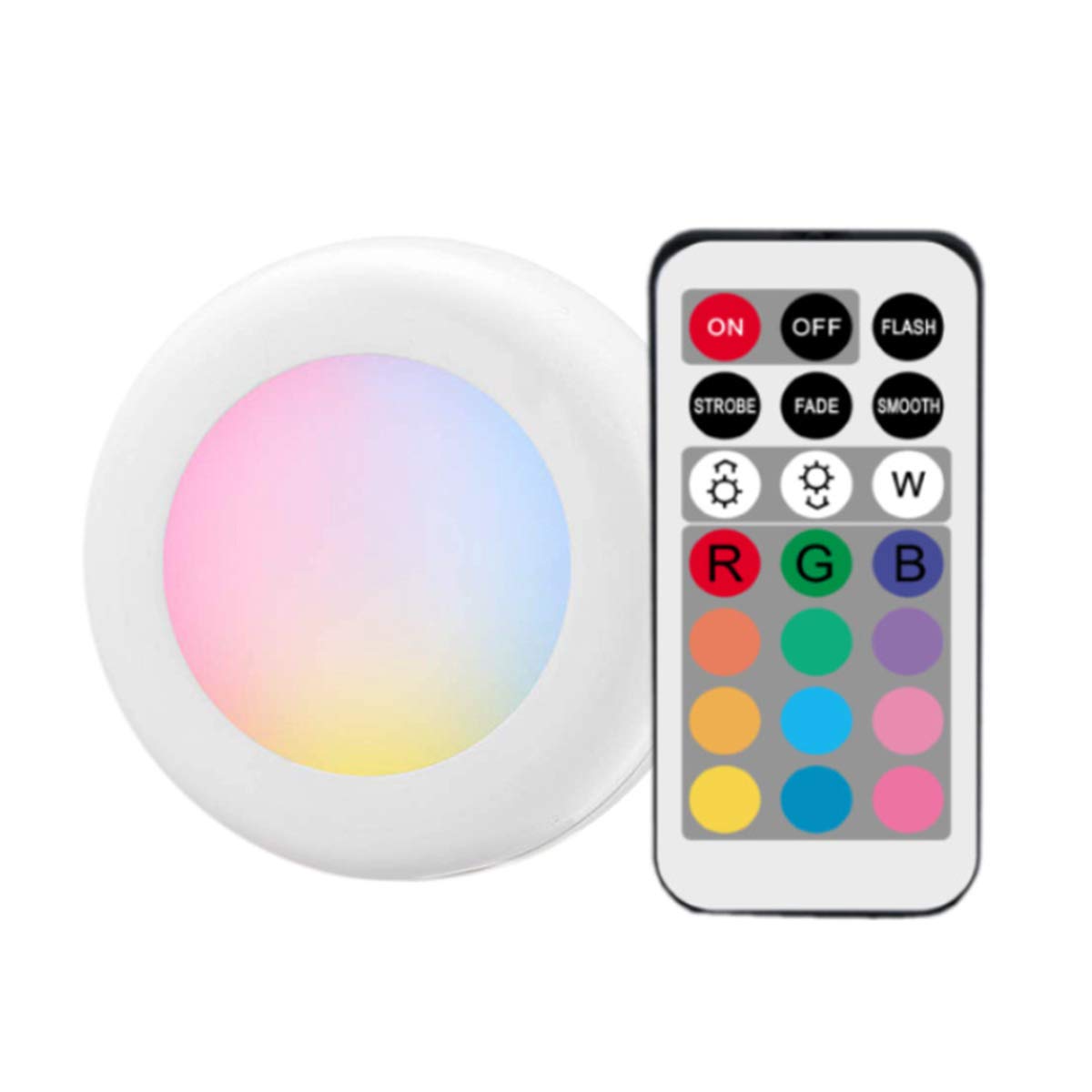 SANON Lumières LED sans fil: Changement de couleur RGB pour placard et armoire à piles