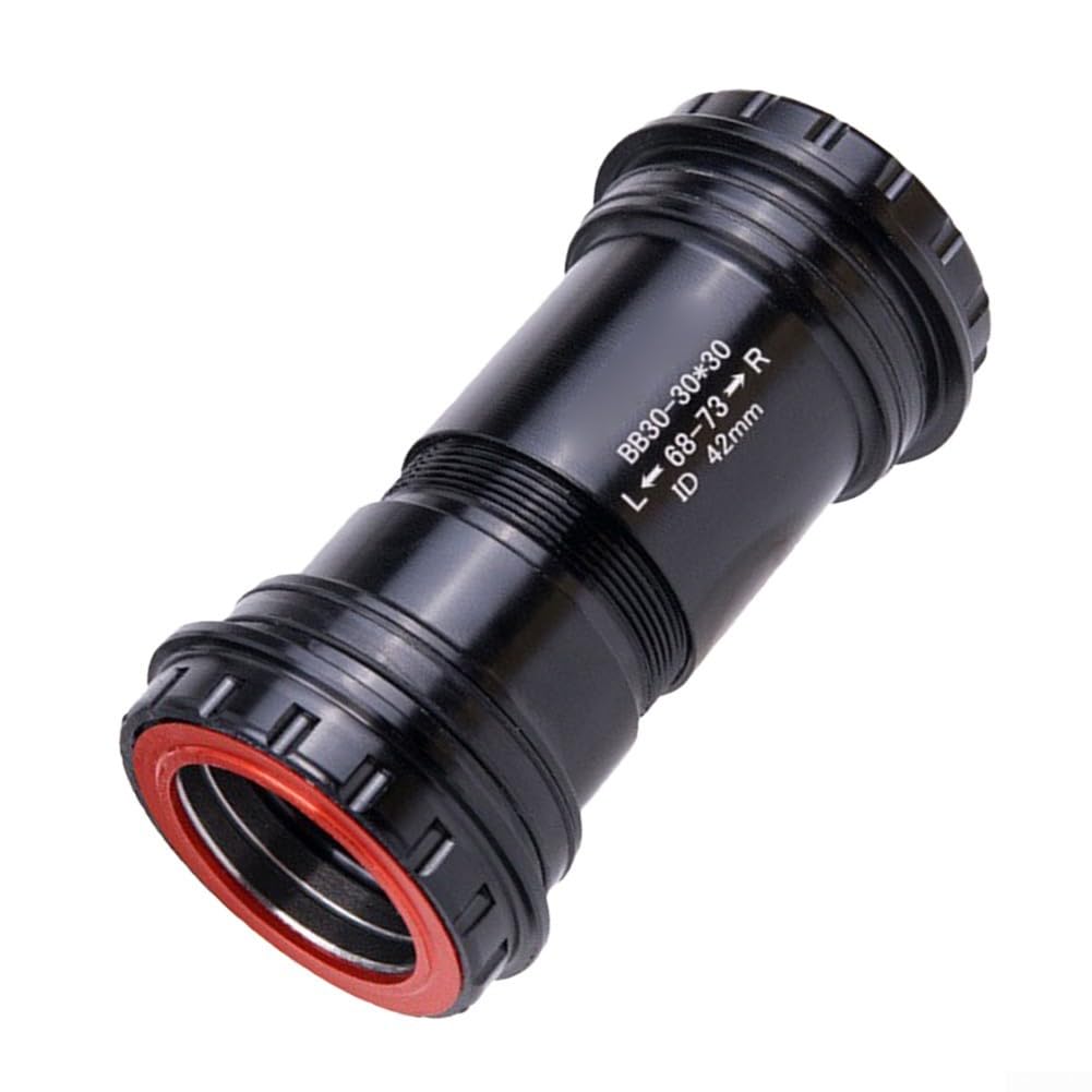 Bike Press Fit - Movimento centrale cavo progettato per diametro di 30 mm, con bloccaggio filettato per telaio da 68 mm e 73 mm, colore: nero