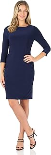 Women's Classic Pencil Dress Wear to Work, Church or Casual