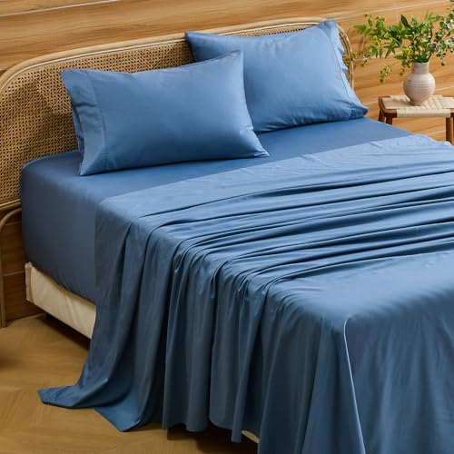 Image of Bedlifes 1000TC Egyptian Cotton Queen Sheets, 4Pcs 18-24 inch Extra Deep Pocket | Cooling & Breathable, Ultra Soft, Hotel Comfort, Sateen Weave, OEKO-TEX Certified, Easy-Care Machine Washable