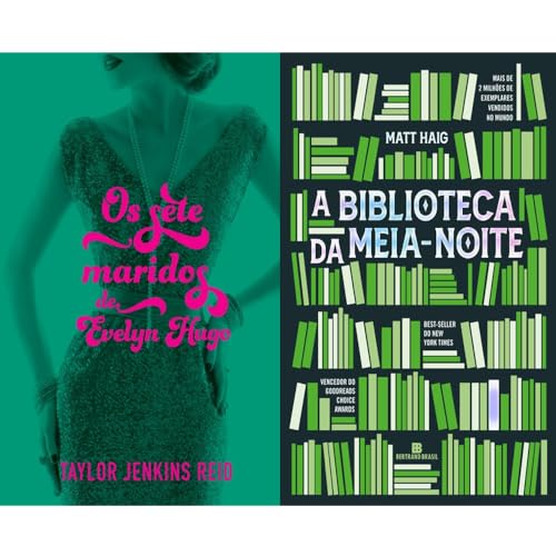 KIT ROMANCE: OS SETES MARIDOS DE EVELYN HUGO + A BIBLIOTECA DA MEIA-NOITE.