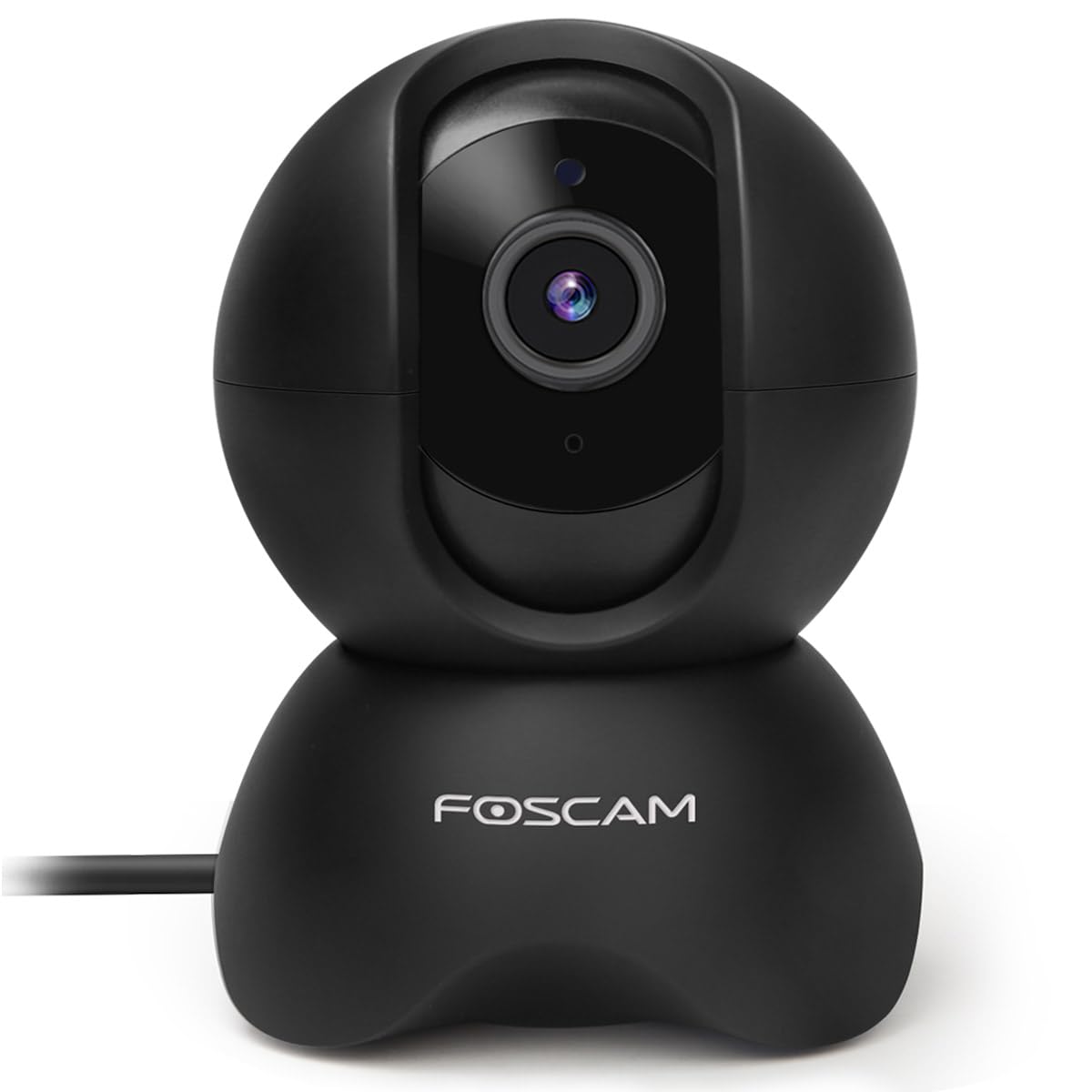 Foscam X5 5 MP Super HD WLAN telecamera di sorveglianza orientabile e inclinabile con comunicazione audio bidirezionale, visione notturna, rilevamento di movimento e suono, riconoscimento personale