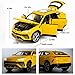 BDTCTK Compatible for 1:24 Lambo Urus Car Model, Diecast Pull Back Car Toy car, Doors Open, Light and Sound, Boys Toys Kids Adults Gifts Yellow