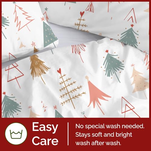 Image of Christmas Duvet Cover Cal King Size - 104 x 98, Christmas Tree 2
