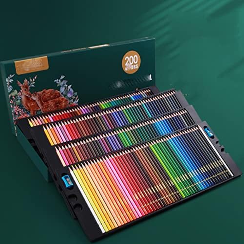 JRDHGRK 200 Professional Oil Color Pencil Set Watercolor Drawing Colored Pencils Wood Colored Pencils Kids (Color : A)