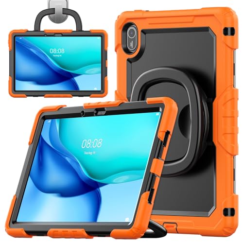 Étui pour tablette Huawei MatePad SE 11 orange anti-chute pour adultes