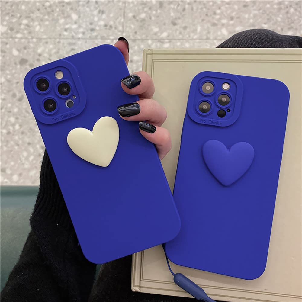 ♥ iPhone用ソフトケース Amazon.co.jp: かわいい 3D ブラック ラブ ハート ソフト フォン