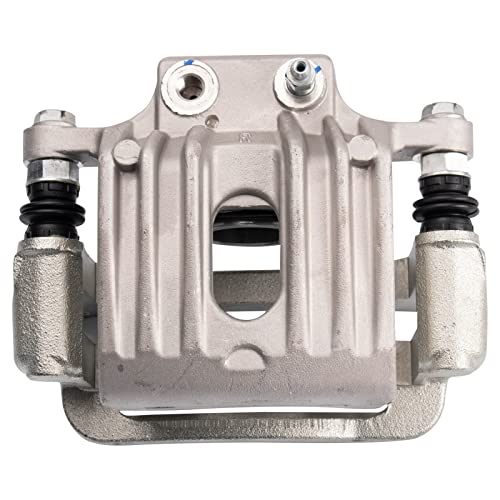 Image of TRQ Rear Brake Caliper Set Zinc Coated Hardware Brackets Compatible with 2007-2009 Hyundai Santa Fe