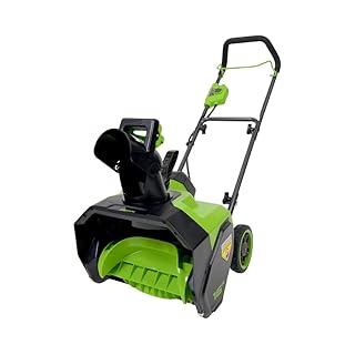 Greenworks 48V (24V x 2) 16" Cordless Snow Blower Thrower, Led Lights&180° Adjustable Chute, 10" Clearing Depth, Electric Snow Removal Tool for Winter Storm, Driveway, Sidewalk & Patio (Tool Only)
