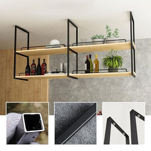 Étagères de plafond en métal pour optimiser l'espace des petits bars et salons - 5