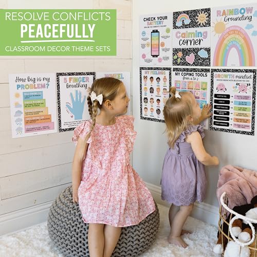 Hadley Designs 9 Calming Corner Posters For Classroom Must Haves For Teachers - 11x14 Calm Down Corner Supplies, Feelings Chart For Kids Ages 4-8, Feelings Wheel Poster, Pastel Classroom Decor - Image 7