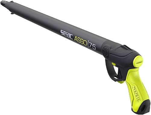 Miniatura 7 de Seac Asso SR, Fusil submarino neumático con regulador, mango de goma antiestrés. Hecho en Italia