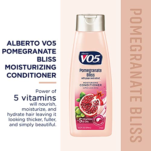 Vo5 Moisturizing Conditioner - 12.5 Fl Oz - Pomegranate Bliss - Grape Seed Extract Leaves Hair Looking Vibrant And Beautiful #TOP1