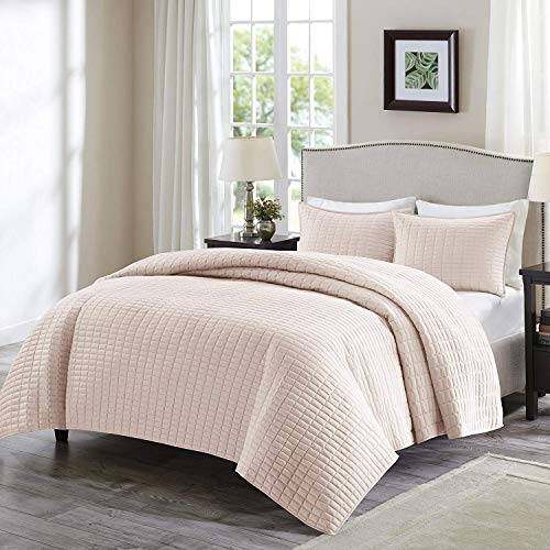 Comfort Spaces Kienna Quilt Coverlet Bedspread Ultra Soft Hypoallergenic All Season Lightweight Filling