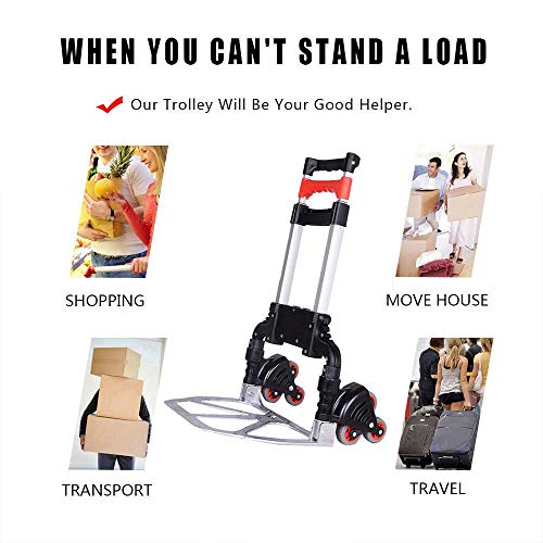 Carrito plegable para equipaje con capacidad de 45 kg miniatura 5