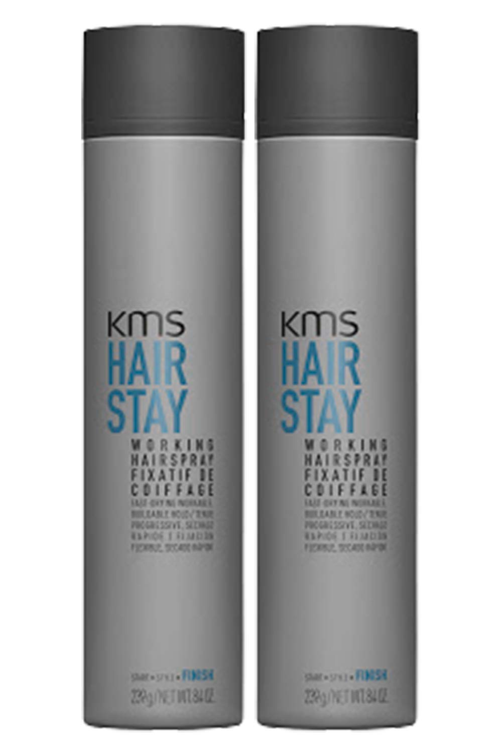 KMS California HAIRSTAY Working Spray Voc >55% 300ml x2 = 600ml - NEU