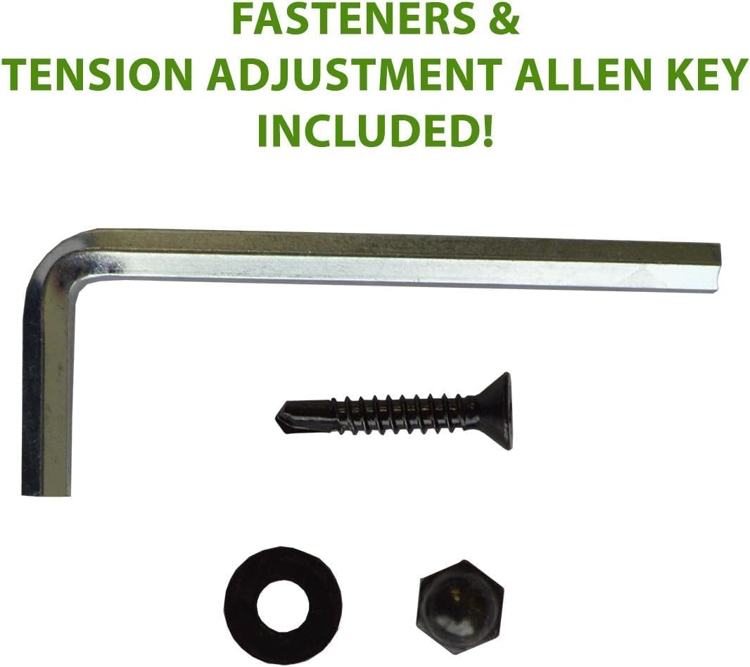Cornerstone Black Nylon Polymer Self-Closing Adjustable Hinges for Chain Link Posts, Fasteners Included, 2 Hinges Included - CH200FR-BK - Nationwide Industries