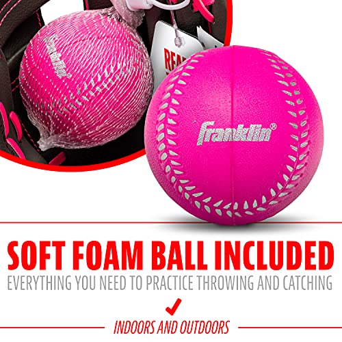 Image of Franklin Sports Kids Baseball Gloves - RTP Youth Teeball Glove + Ball Set - Boys + Girls Teeball Mitt Set - Kids + Toddlers - 9.5 inch