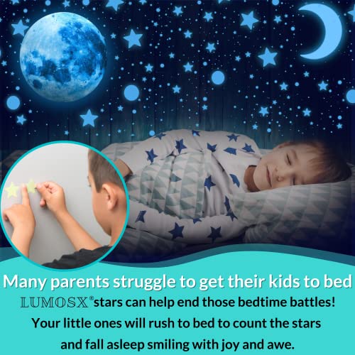 Lumosx Glow In The Dark Stars For Ceiling - 1050Pcs W/Bonus Constellation E-Book And Moons For Ceiling Decor | Glow In The Dark Stickers Of Ceiling Stars, Glowing Star Decal Decoration, Star Ceiling For Kids Room Decor Kids Wall Decor #TOP1