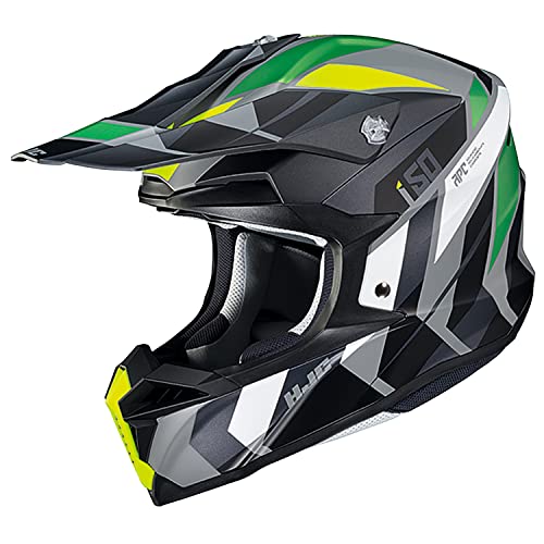HJC HELMETS(エイチジェイシーヘルメット) バイクヘルメット オフロード BLACK/FLUO YELLOW(サイズ:L) i50 VANISH(ヴァニッシュ) HJH223